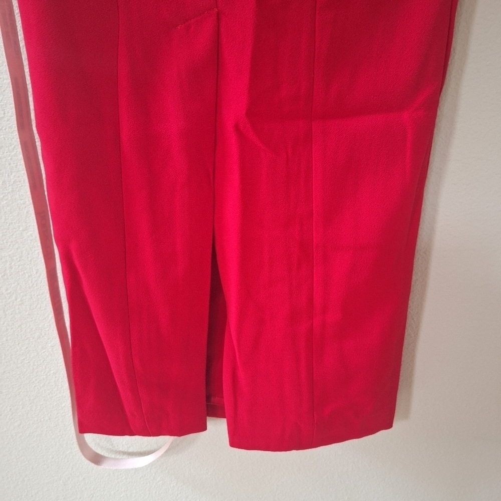 NWT House of CB Nayara Red Maxi Skirt Lined Zip Closure Womens Sizs XS - Picture 5 of 10